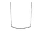 Shashi Bar Pave Pendant Necklace (white/gold/crystal) Necklace