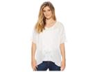 Johnny Was Demoran Top (white) Women's Short Sleeve Pullover