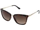 Guess Gf6029 (dark Havana Glitter/brown Gradient Lens) Fashion Sunglasses