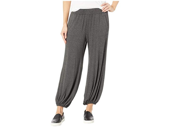 Kamalikulture By Norma Kamali Puff Jog Pants (dark Grey) Women's Casual Pants