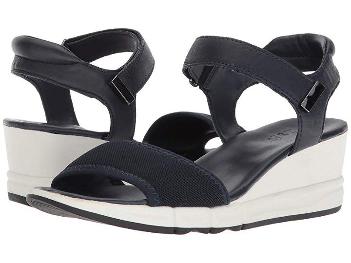 Naturalizer Irena (ink/navy Stretch Leather) Women's Wedge Shoes