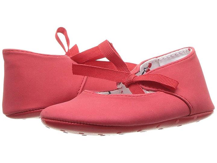 Janie And Jack Bowtie Ballet (infant) (red) Girls Shoes