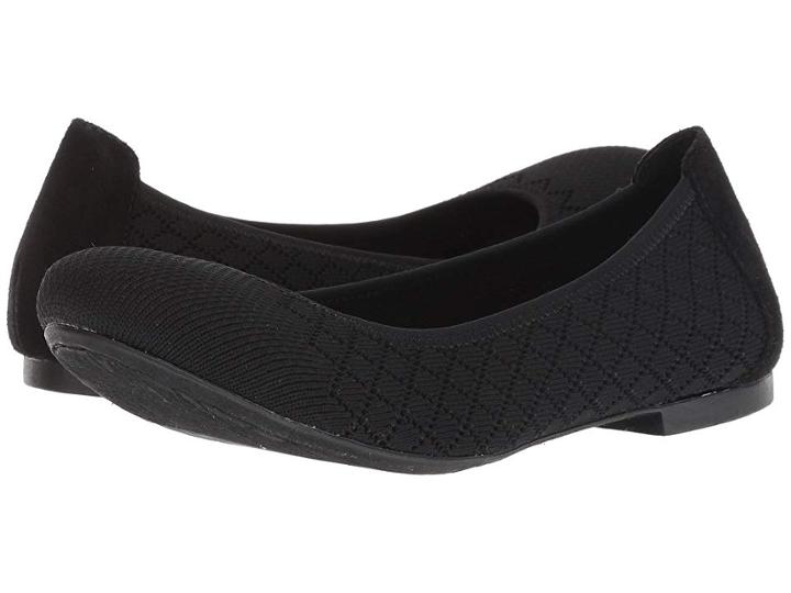 Born Julianne Knit (black Combo) Women's Flat Shoes