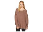 Free People Menace Solid Tunic (mauve) Women's Blouse