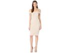 Bebe Cold Shoulder Dress W/ Tie Detail (nude) Women's Dress