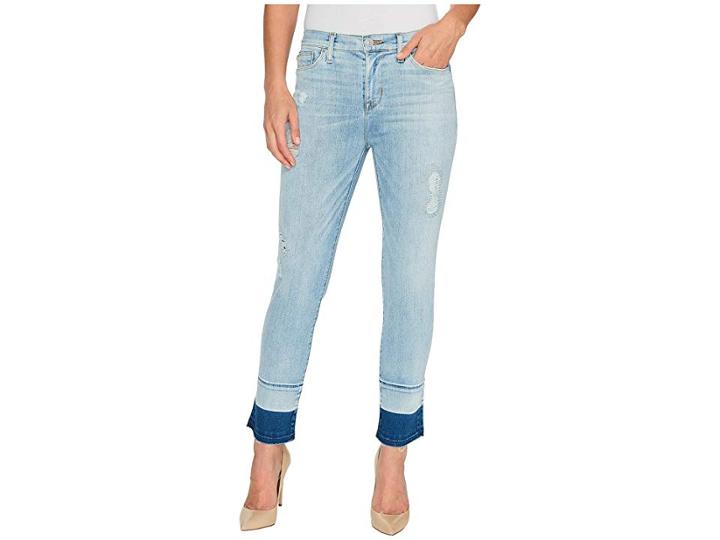 Hudson Jeans Zooey Mid-rise Crop Straight With Released Hem Five-pocket Jeans In Side Hussel (side Hussel) Women's Jeans