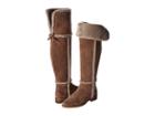 Frye Tamara Shearling Over The Knee (taupe Water Resistant Suede/shearling) Women's Pull-on Boots