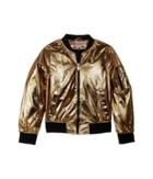 Urban Republic Kids Ziggy Metallic Bomber Jacket (little Kids/big Kids) (gold) Girl's Jacket