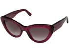 Balenciaga Ba0129 (transparent Red/gradient Burgundy Lens) Fashion Sunglasses