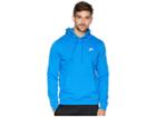 Nike Club Fleece Pullover Hoodie (signal Blue/signal Blue/white) Men's Fleece