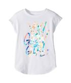 Nike Kids You Glow Girl Modern Short Sleeve Tee (little Kids) (white) Girl's T Shirt