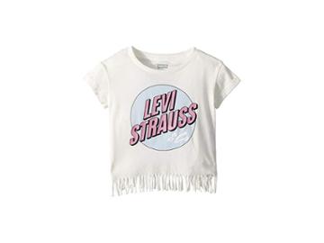 Levi's(r) Kids Fringe Knit Tee (toddler) (cloud Dancer) Girl's T Shirt