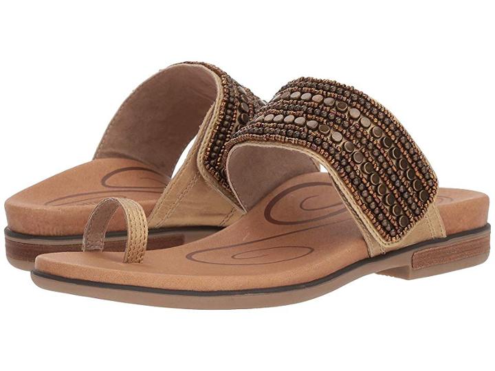 Aetrex Layla (light Gold) Women's Sandals