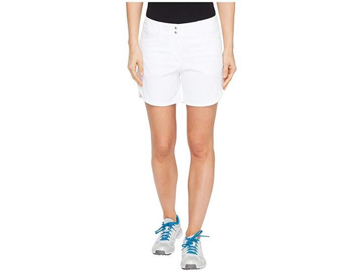 Adidas Golf Essentials 5 Shorts (white) Women's Shorts