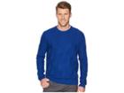 Perry Ellis Texture Pattern Crew Sweater (regal Blue) Men's Sweater