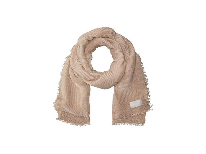 Calvin Klein Pleated Scarf (latte) Scarves