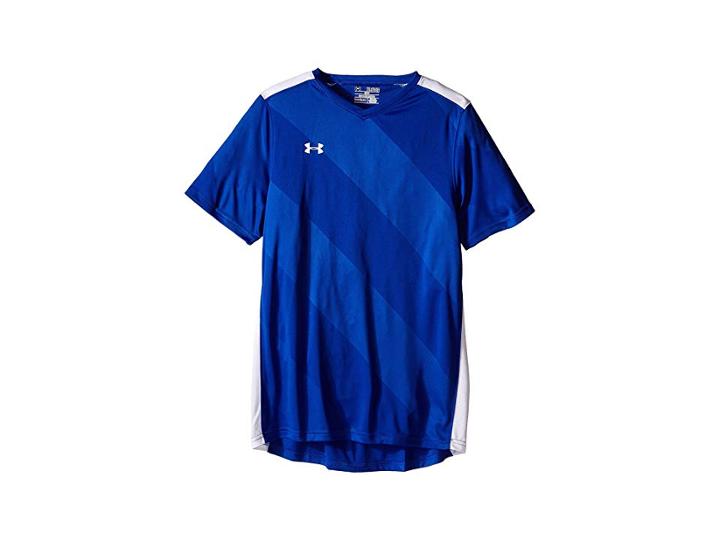 Under Armour Kids Ua Fixture Jersey (big Kids) (royal) Boy's Short Sleeve Pullover