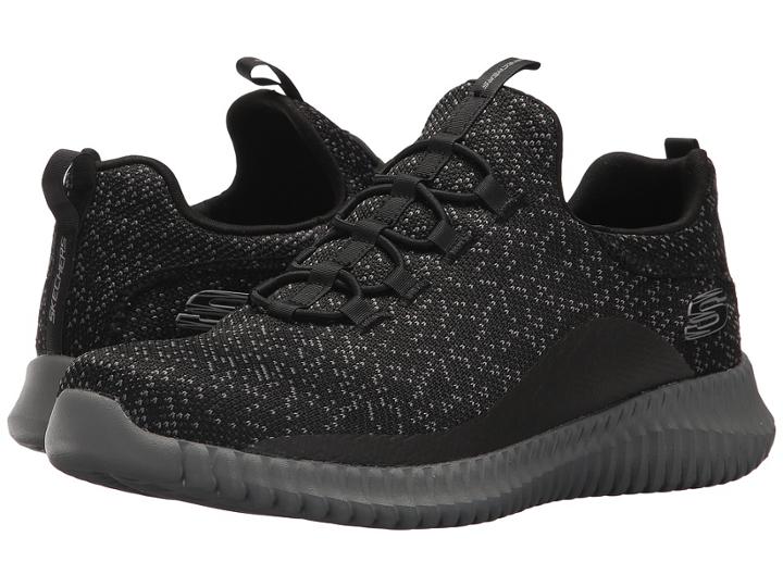 Skechers Elite Flex Muzzin (black/charcoal) Men's Shoes