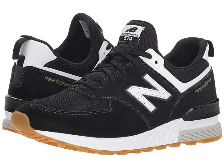 New Balance Classics Ms574v1 (black/white) Men's Shoes