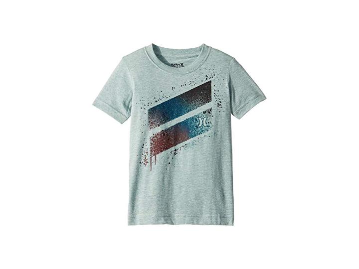 Hurley Kids Spray Slash Tee (little Kids) (clay Green Heather) Boy's T Shirt