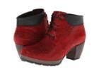 Wolky Jacquerie (red Dessin Suede) Women's Lace-up Boots