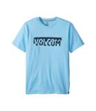 Volcom Kids Fracture Short Sleeve Tee (big Kids) (aqua) Boy's T Shirt