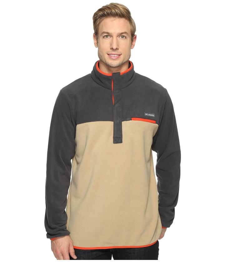 Columbia Mountain Side Fleece Jacket (british Tan/shark/super Sonic) Men's Coat