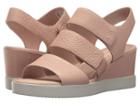 Ecco Shape Wedge Plateau Sandal (rose Dust Cow Leather) Women's Sandals