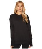 Reebok Oversized Long Sleeve Tunic (black) Women's Long Sleeve Pullover