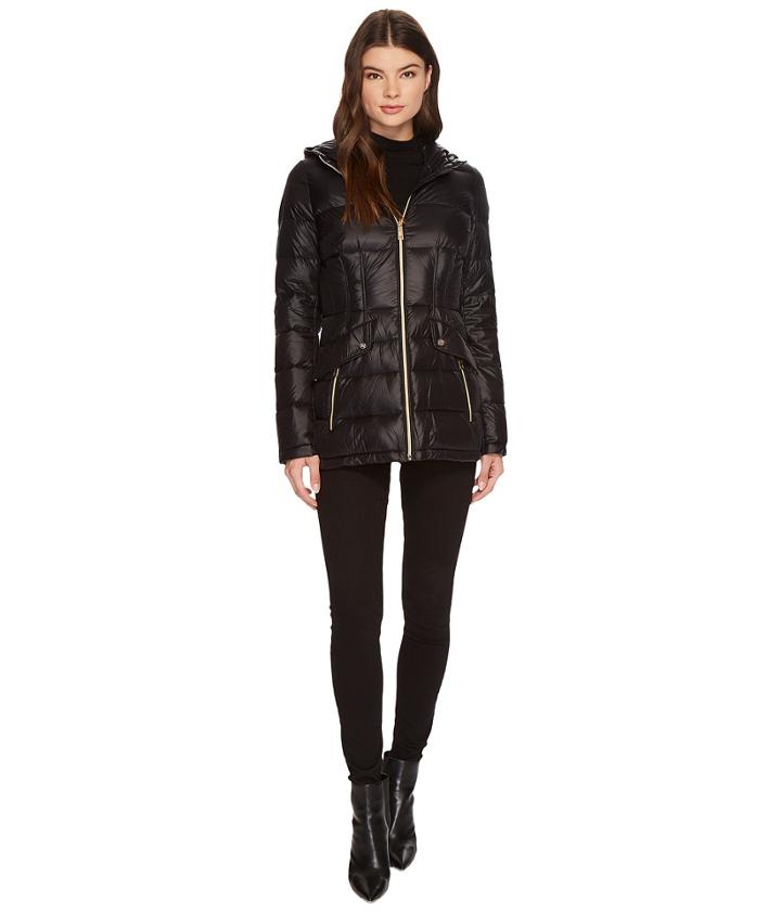 Ivanka Trump Corset Packable (black) Women's Coat