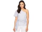 1.state One Shoulder Wrap Waist Blouse (harbor Light) Women's Blouse