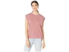 Joe's Jeans Adrienne Roll Sleeve Tee (china Rose) Women's T Shirt