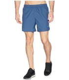Asics Cool 2-n-1 5 Shorts (dark Blue) Men's Shorts