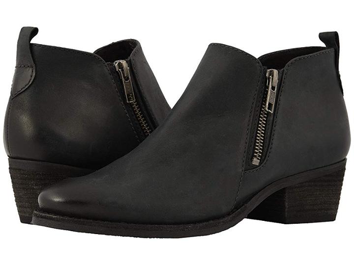 Walking Cradles Goodwin (black Distressed Leather) Women's Zip Boots