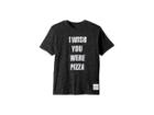 The Original Retro Brand Kids Wish You Were Pizza Short Sleeve Tri-blend Tee (big Kids) (streaky Black) Boy's Clothing