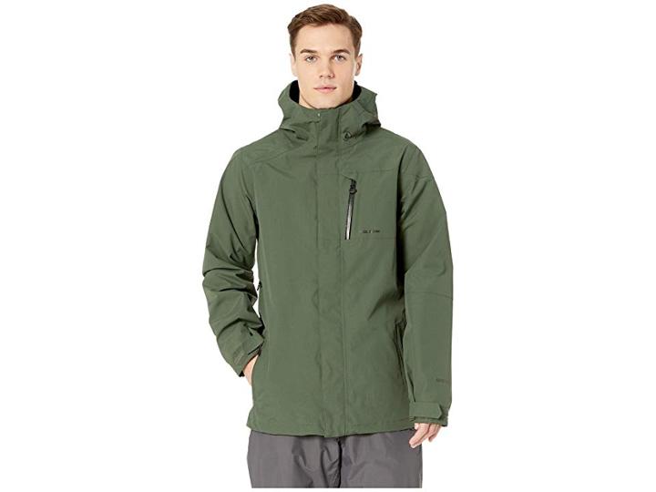 Volcom Snow L Gore-tex Jacket (black/green) Men's Coat