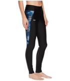 Under Armour Ua Fly-by Printed Legging (black/reflective) Women's Casual Pants
