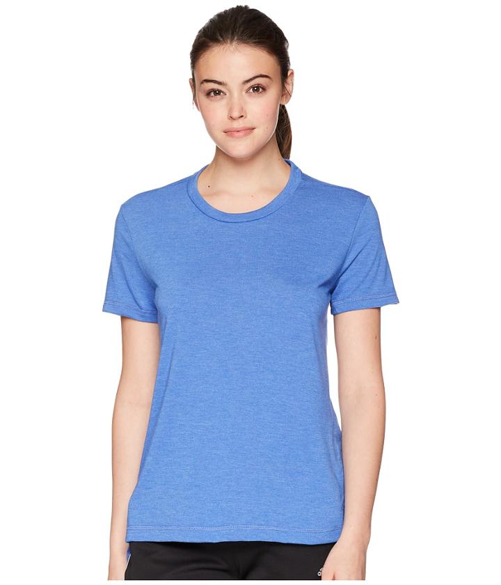 Adidas Yola Short Sleeve Crew Tee (hi-res Blue) Women's T Shirt