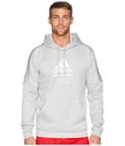 Adidas Team Issue Pullover Fleece Hoodie (grey Two Melange) Men's Sweatshirt