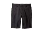 Nike Kids Flat Front Shorts (little Kids/big Kids) (black/black) Boy's Shorts