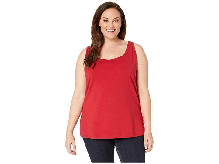 Nic+zoe Plus Size Perfect Scoop (ruby) Women's Sleeveless