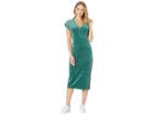Juicy Couture Stretch Velour Fitted Midi Dress (dark Absinthe) Women's Dress