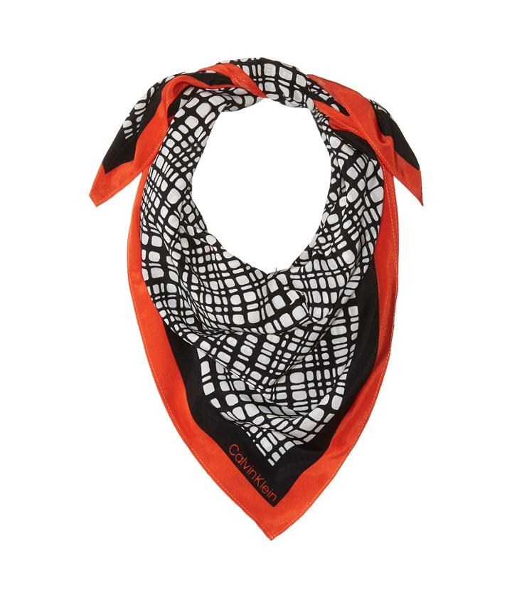 Calvin Klein Geo Neckerchief (cayenne) Scarves