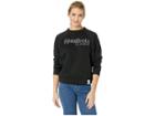 Reebok Activchill Iconic Fleece Crew (black/white) Women's Clothing