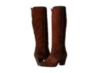 Frye Renee Seam Tall (brown Oiled Suede) Cowboy Boots