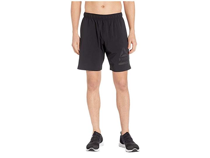 Reebok Workout Ready Graphic Woven Shorts (black) Men's Shorts