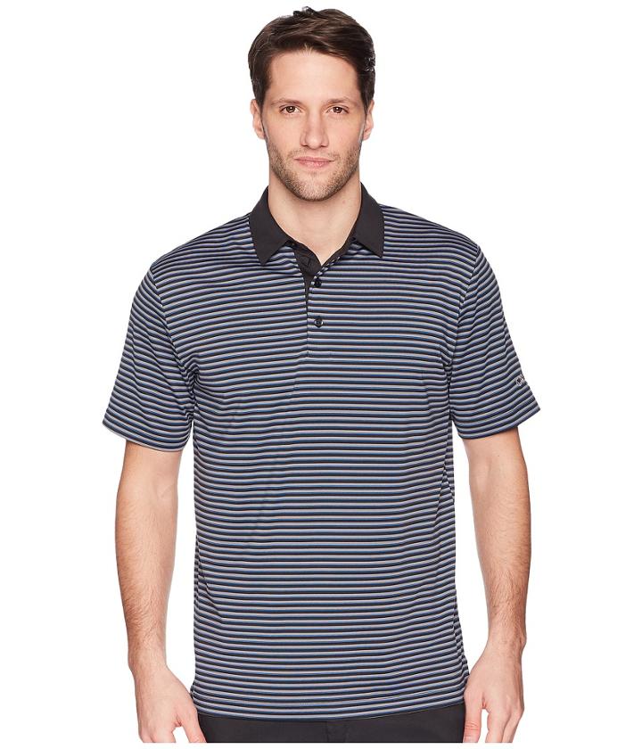 Callaway Refined 3-color Stripe Polo (caviar) Men's Clothing