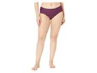 Becca By Rebecca Virtue Plus Size Color Play Hipster Bottoms (merlot) Women's Swimwear