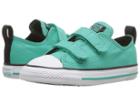 Converse Kids Chuck Taylor(r) All Star(r) 2v Ox (infant/toddler) (pure Teal/black/white) Girls Shoes