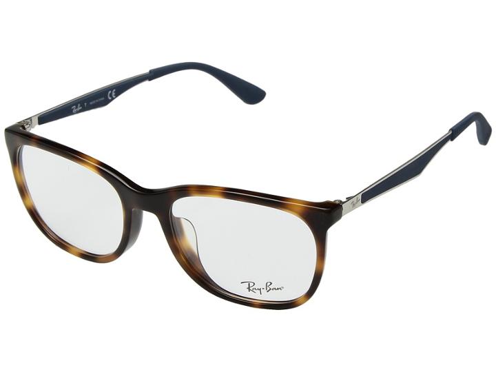 Ray-ban 0rx7078f (shiny Light Havana) Fashion Sunglasses